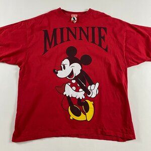 Vintage 90s Minnie Mouse T Shirt Adult One Size 3XL 4XL 5XL Mickey Inc Disney